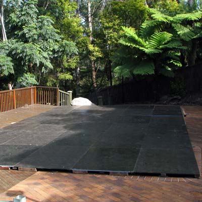 Swimming pool cover done