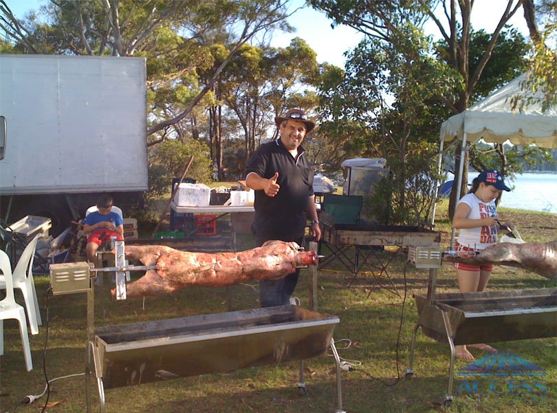 Wedding setup at Clarkes Point (Hunters Hill)