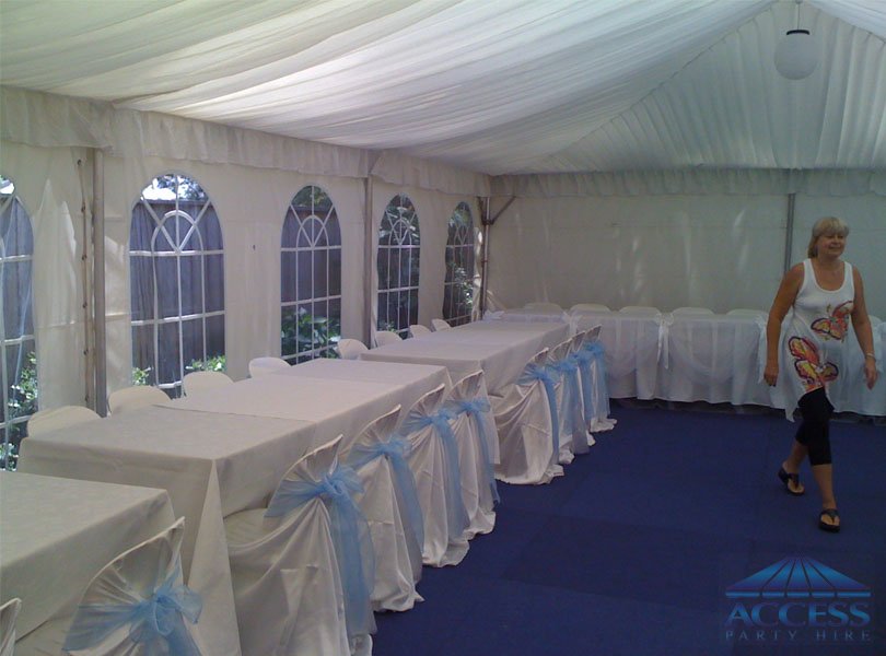 wedding setup at Erskenville