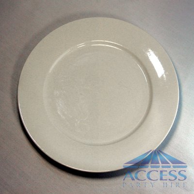 White Tomkin Elite Dinner plate