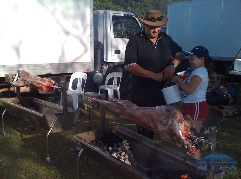 Wedding setup at Clarkes Point (Hunters Hill)