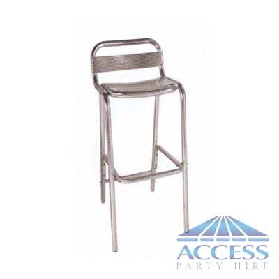 Polished Aluminium Bar Stool
