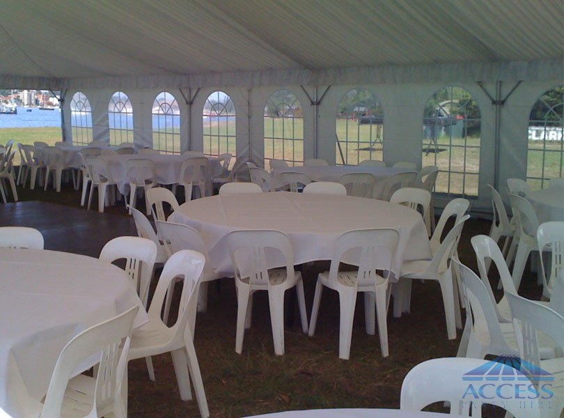 Wedding setup at Clarkes Point (Hunters Hill)