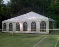 Free Standing Marquee erected on the tennis Court
