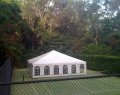 Free Standing Marquee erected on the tennis Court