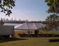 Wedding setup at Clarkes Point (Hunters Hill)