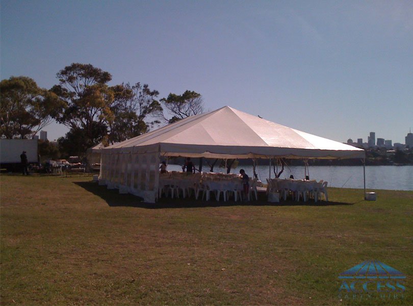 Wedding setup at Clarkes Point (Hunters Hill)