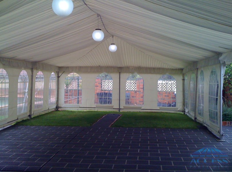 Wedding as Peakhurst Free Standing Marquee 6 m x 12m with silk lining