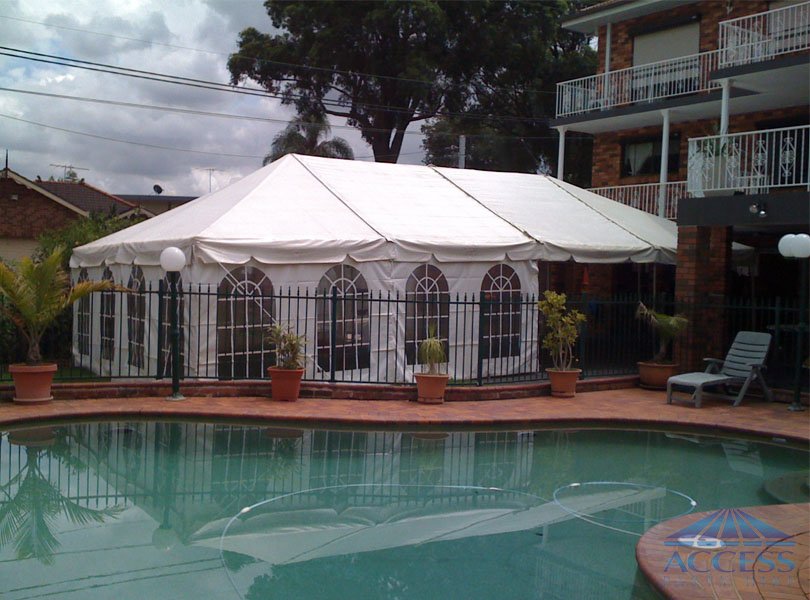 Wedding as Peakhurst, Marquee with silk lining