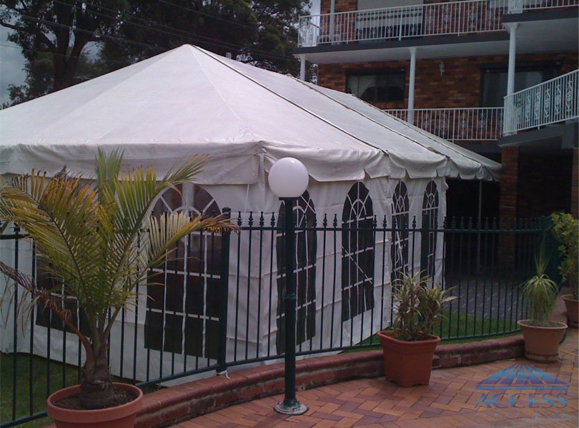 Wedding as Peakhurst, Marquee with silk lining