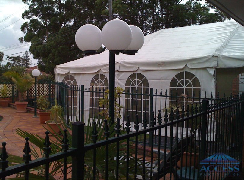 Wedding as Peakhurst Free Standing Marquee 6 m x 12m with silk lining