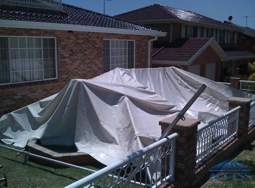 Wedding Setup on the front yard at Bexley