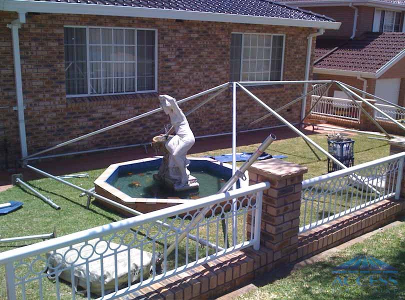 Wedding Setup on the front yard at Bexley