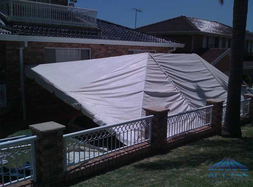 Wedding Setup on the front yard at Bexley