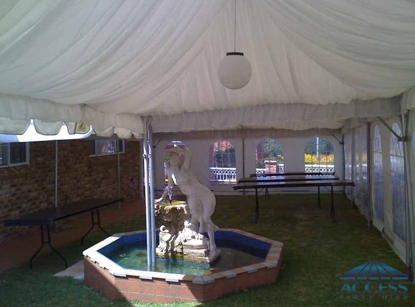 Wedding Setup on the front yard at Bexley