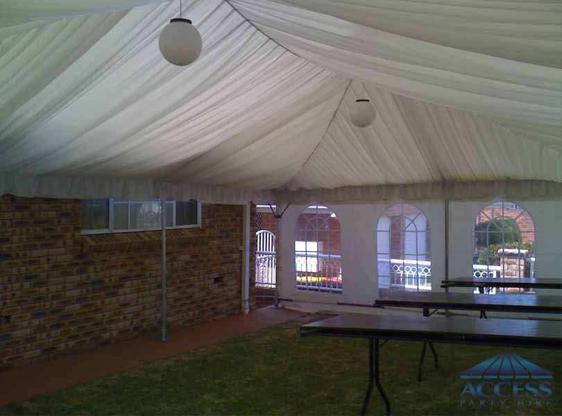 Wedding Setup on the front yard at Bexley