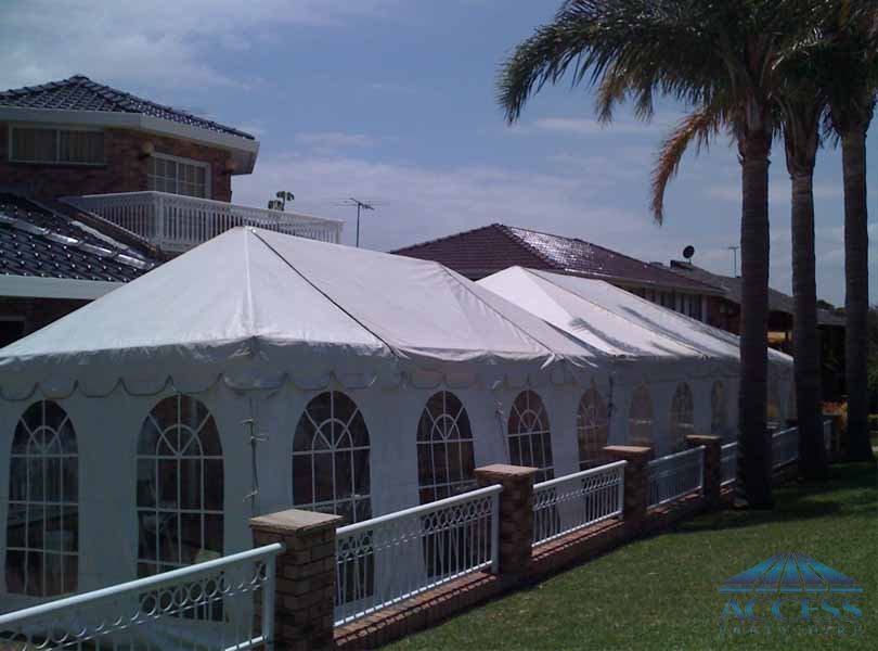 Wedding Setup on the front yard at Bexley