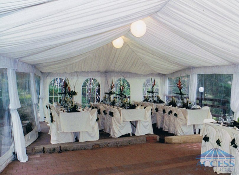 Wedding setup at Yowie Bay