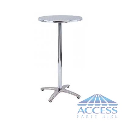 Bar Tables polished aluminium finish