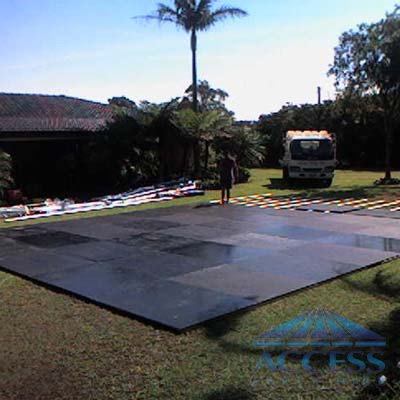 Dance flooring over your Grass Area