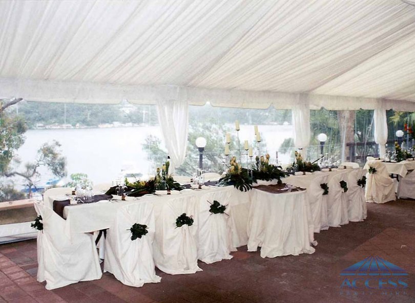 Wedding setup at Yowie bay