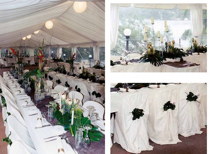 Wedding setup at Yowie bay